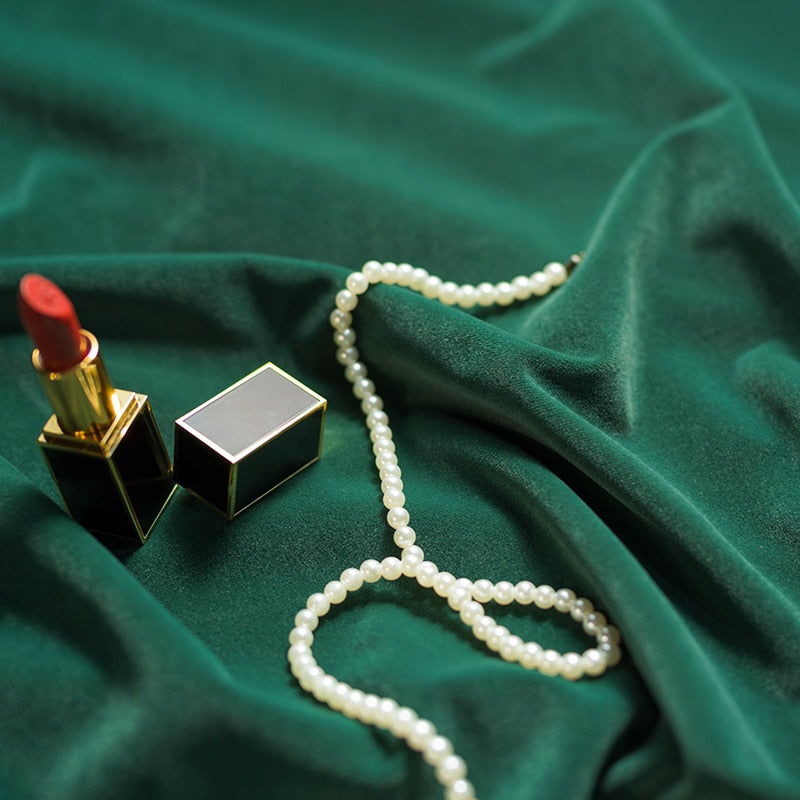 Cortinas de veludo verde