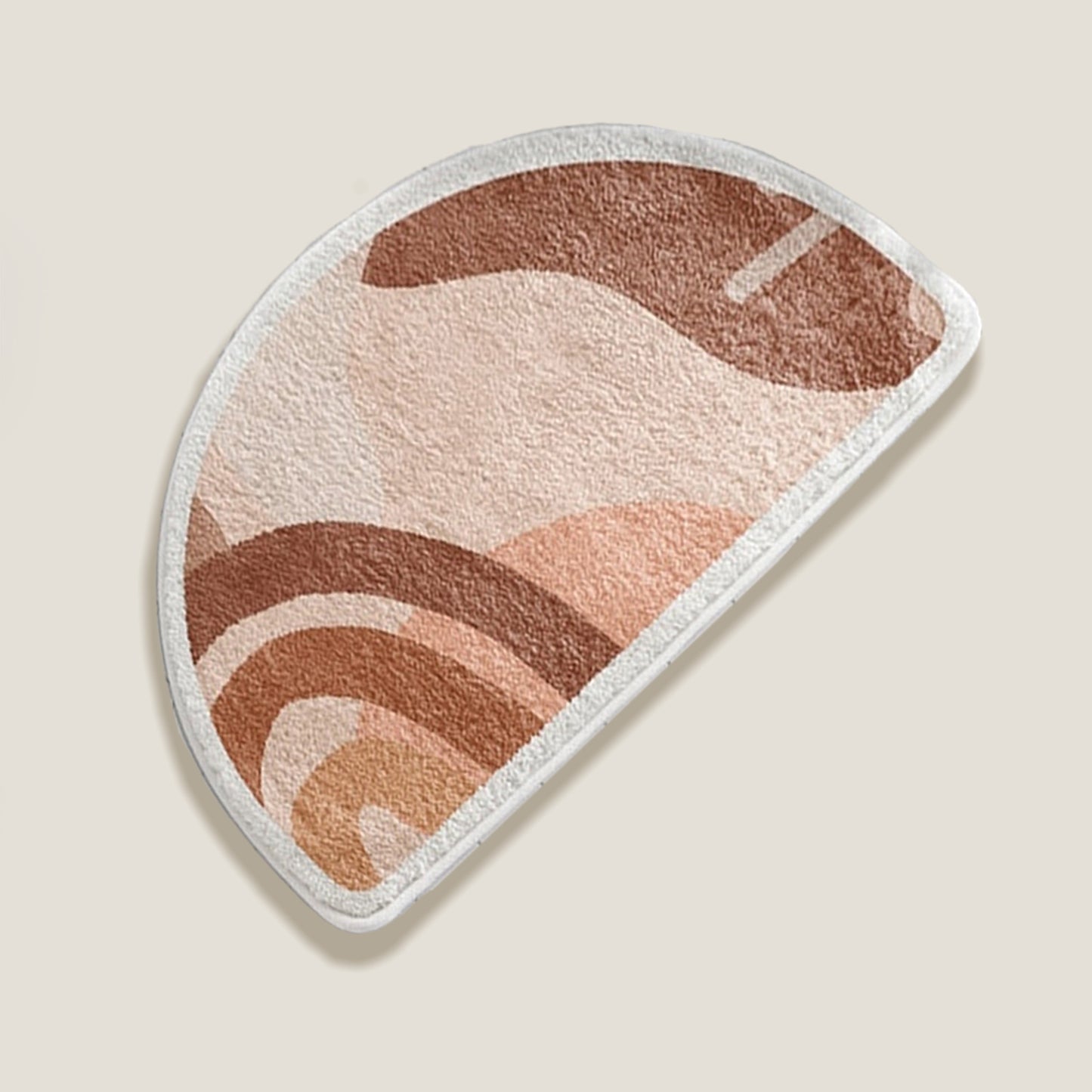 Bordó piros félkör alakú fürdőszobaszőnyeg