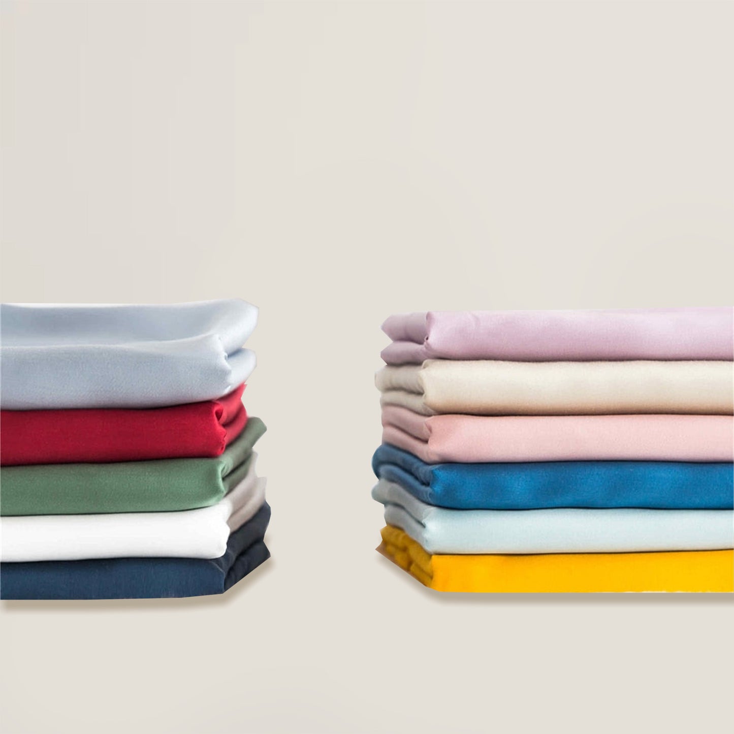 Federa in seta verde tranquillo