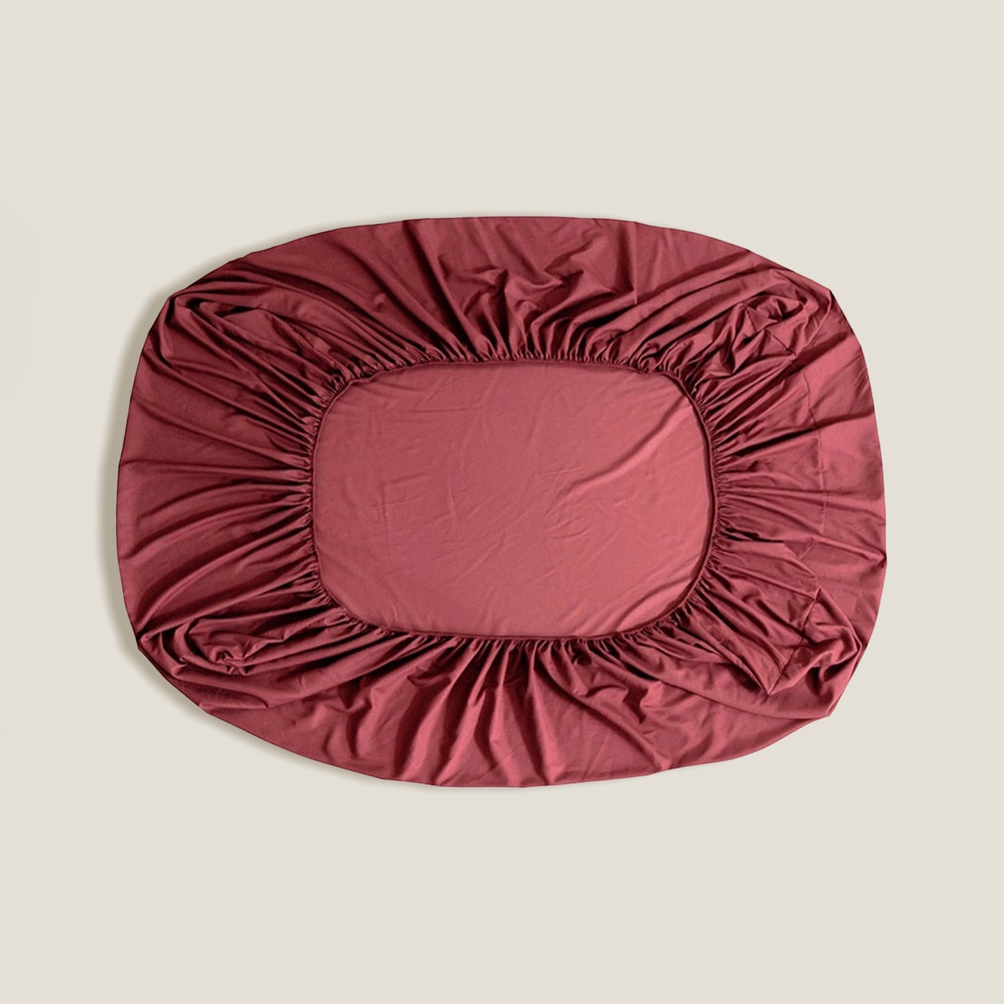 Lenzuolo con angoli color vino rosso