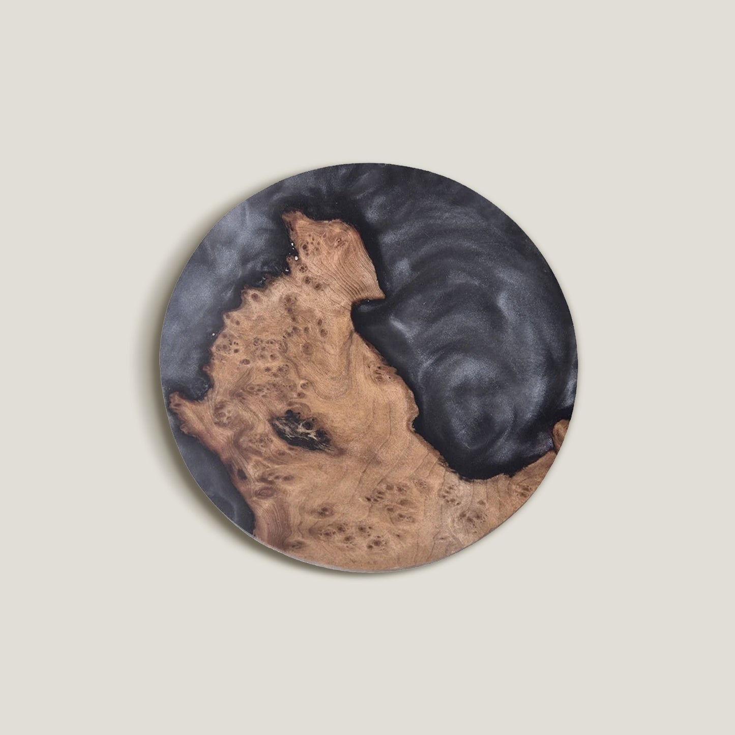 Ocean Black Wood Coaster-sæt
