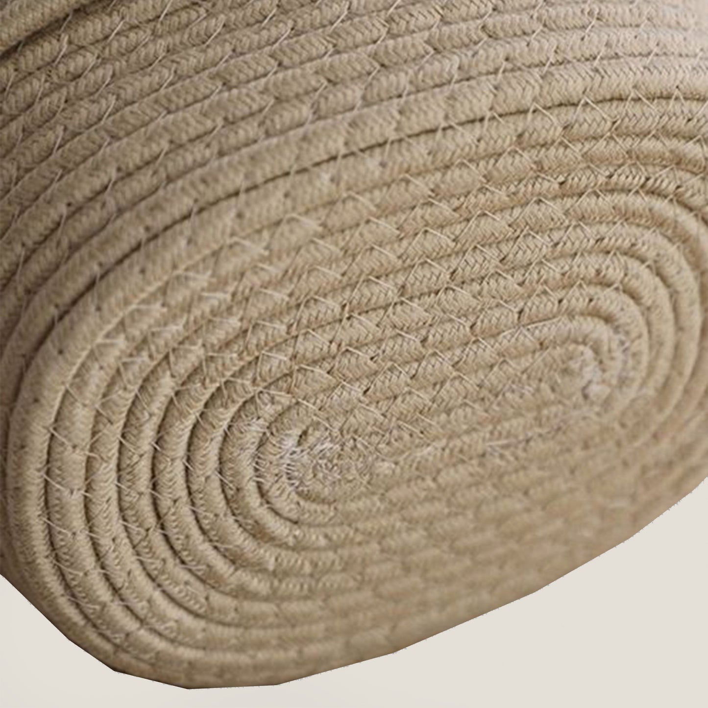 Pudełko na chusteczki tkane sznurkiem kawowym