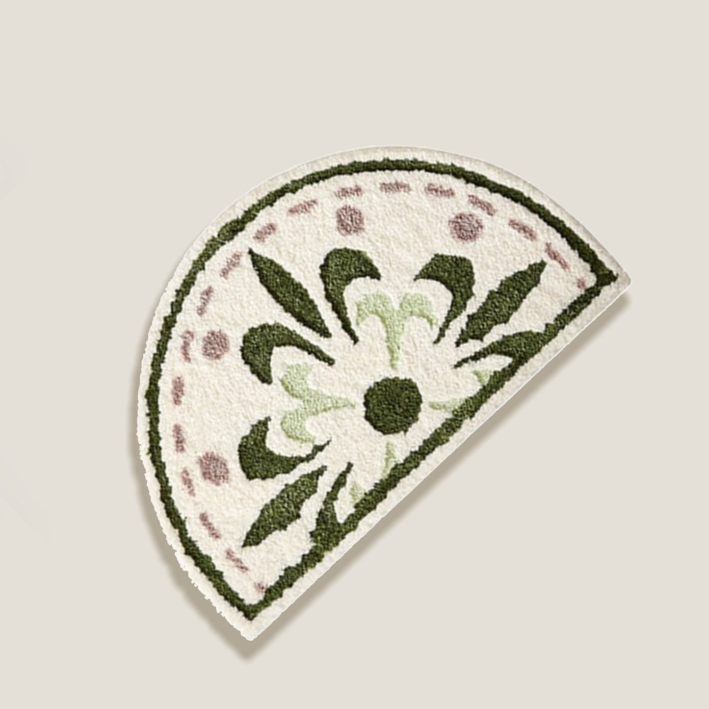 Tappeto floreale verde