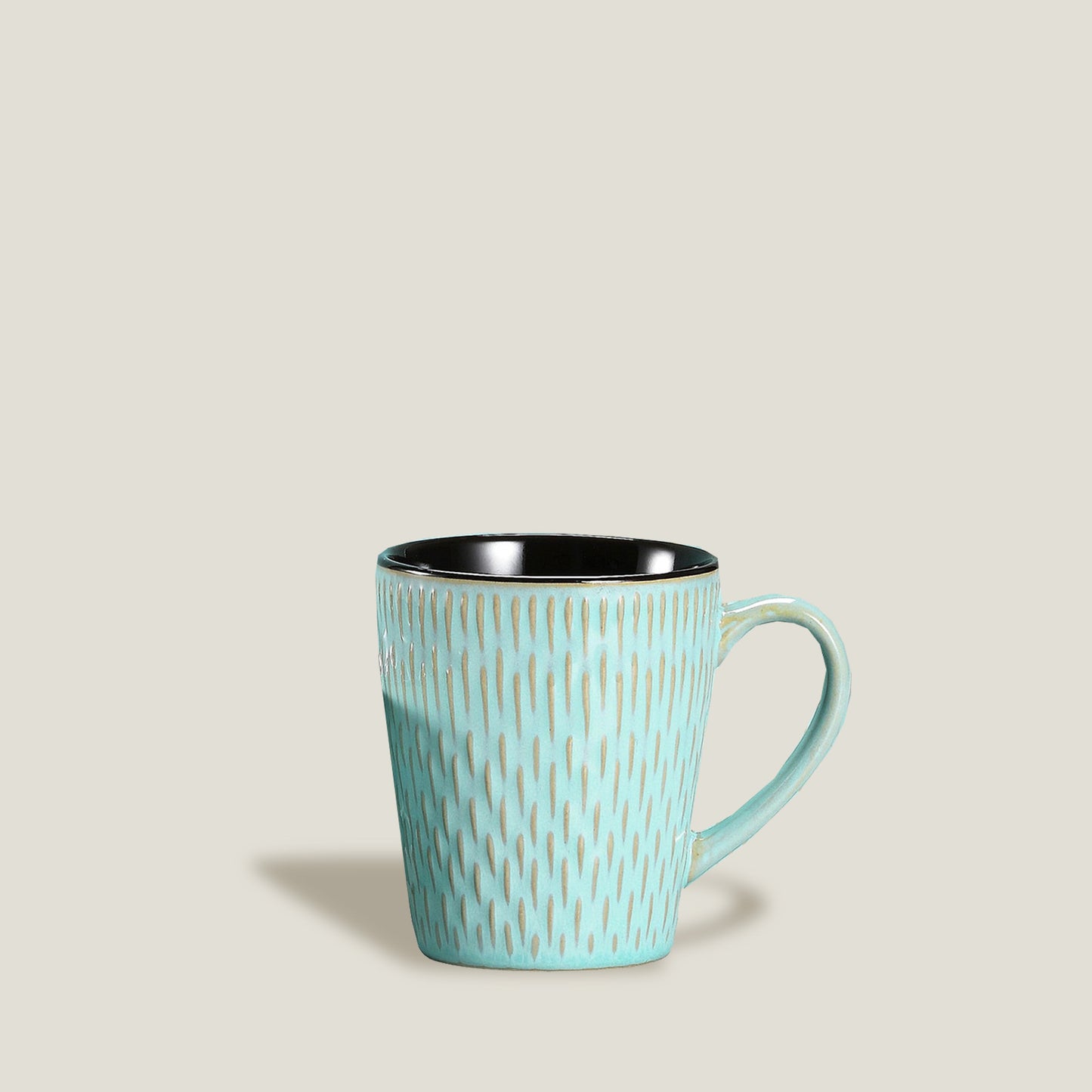 Комплект прибори за хранене с релефен камък мента