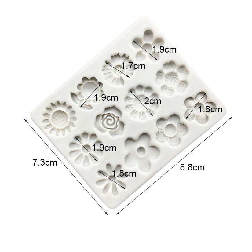 Stampo in silicone floreale