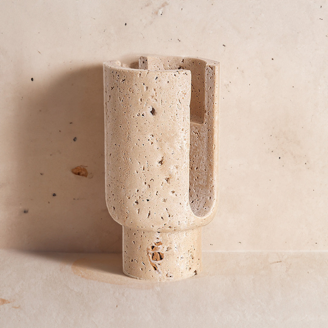 Portacandele in pietra