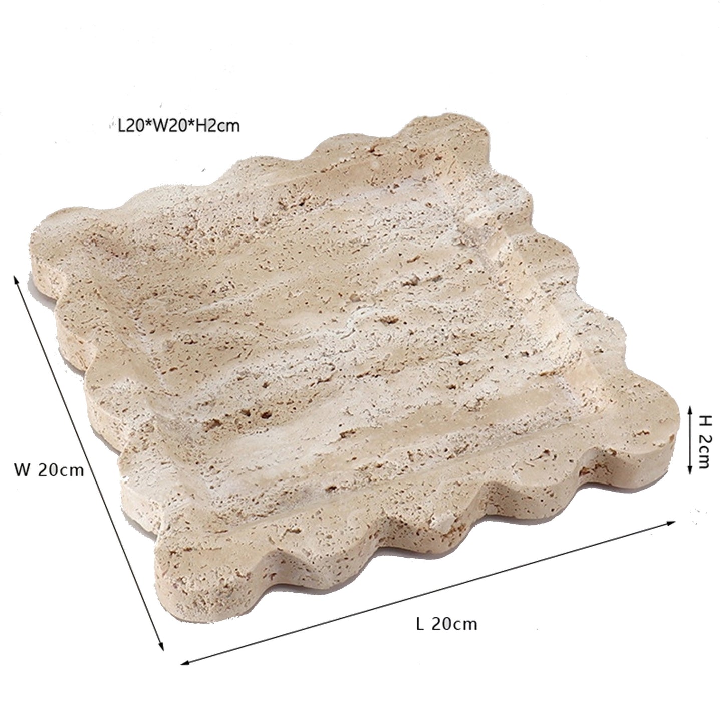 Piatto di fiori in pietra