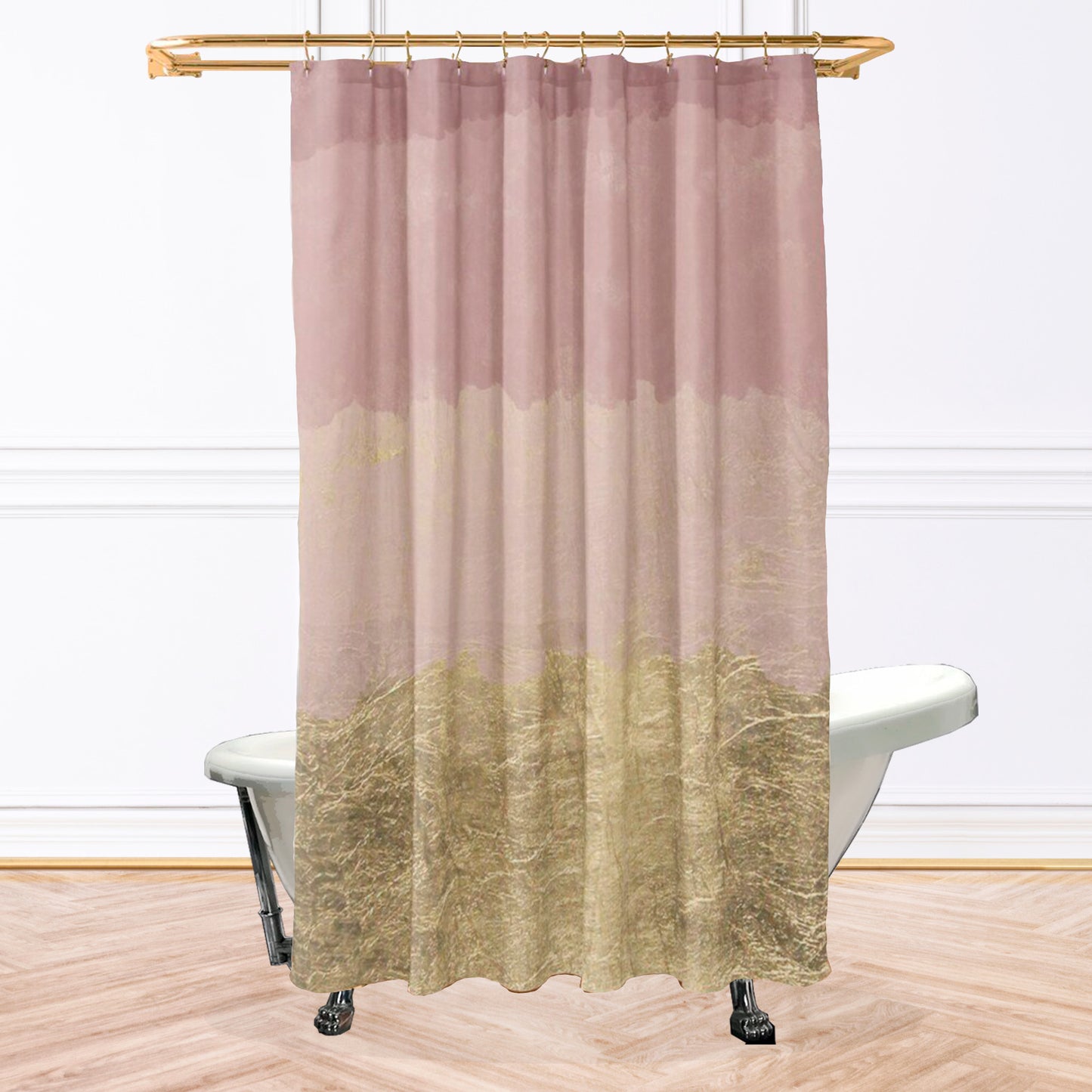 Tenda da doccia con motivo acquerello di dessert