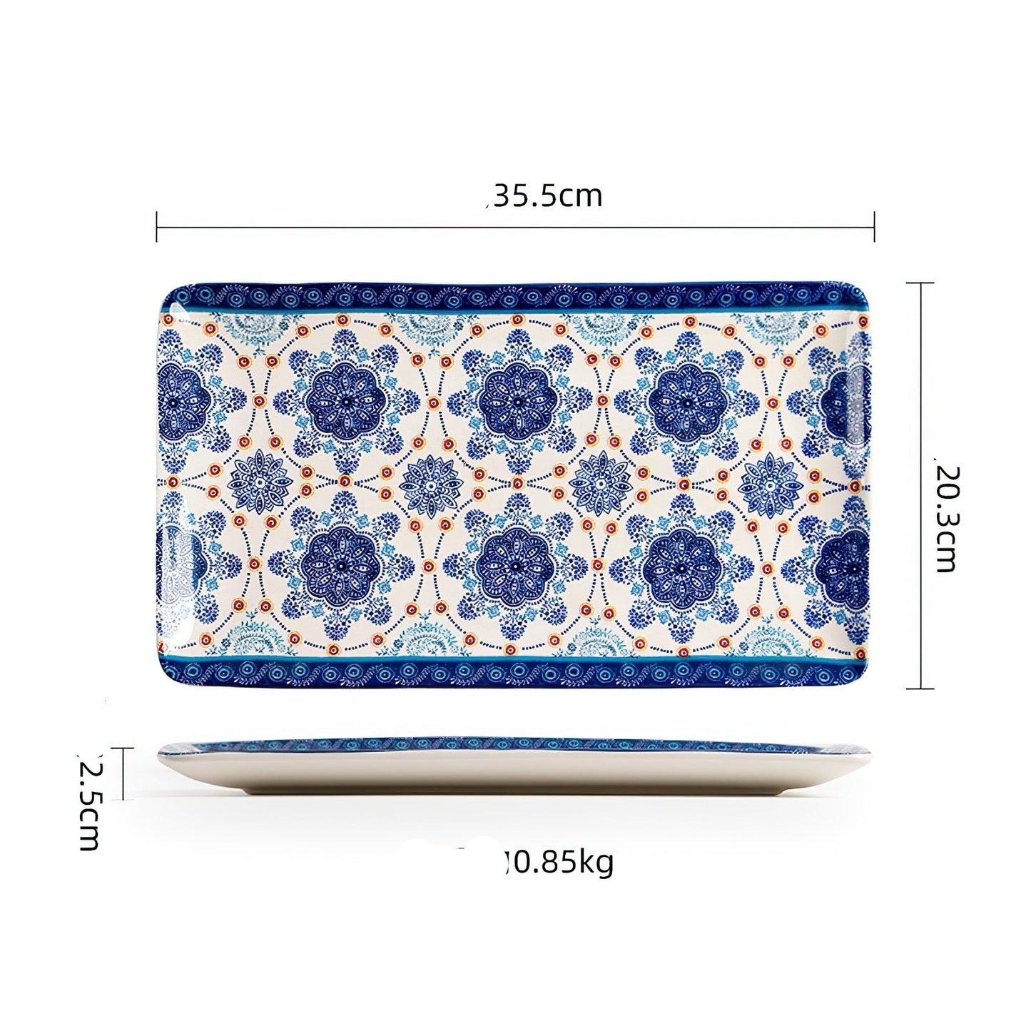 Niebieska zastawa stołowa Oaxaca