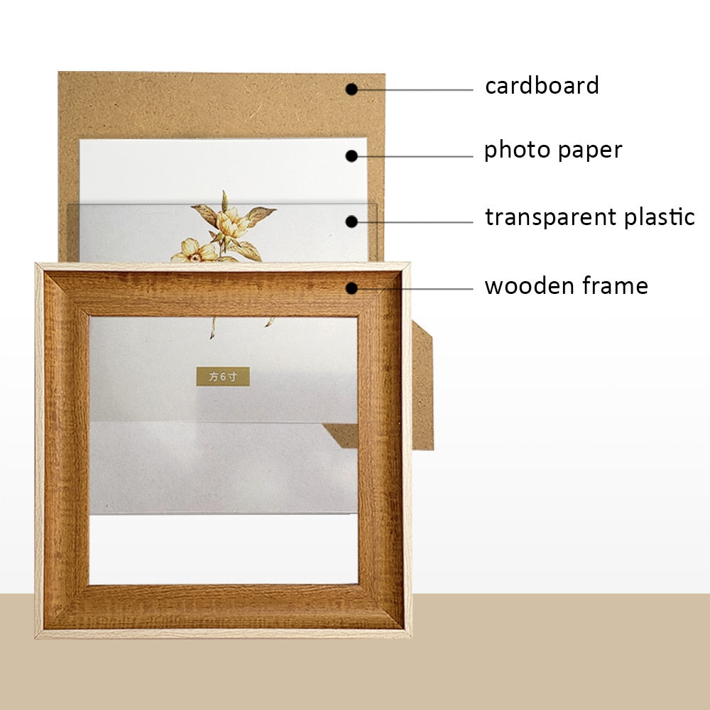 Рамки от естествено тъмно дърво