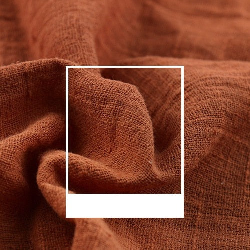 Orange Red Gauze Table Runner