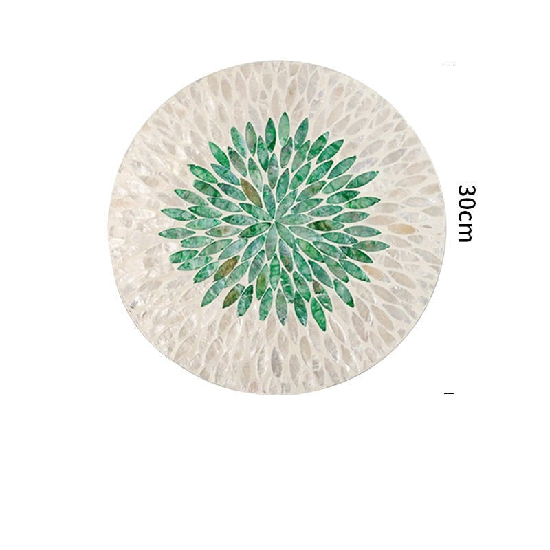 Vassoio di conchiglie verdi 4