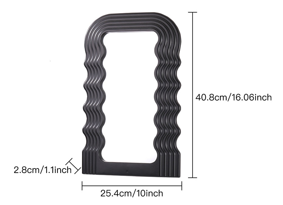 Specchio a onde bianche