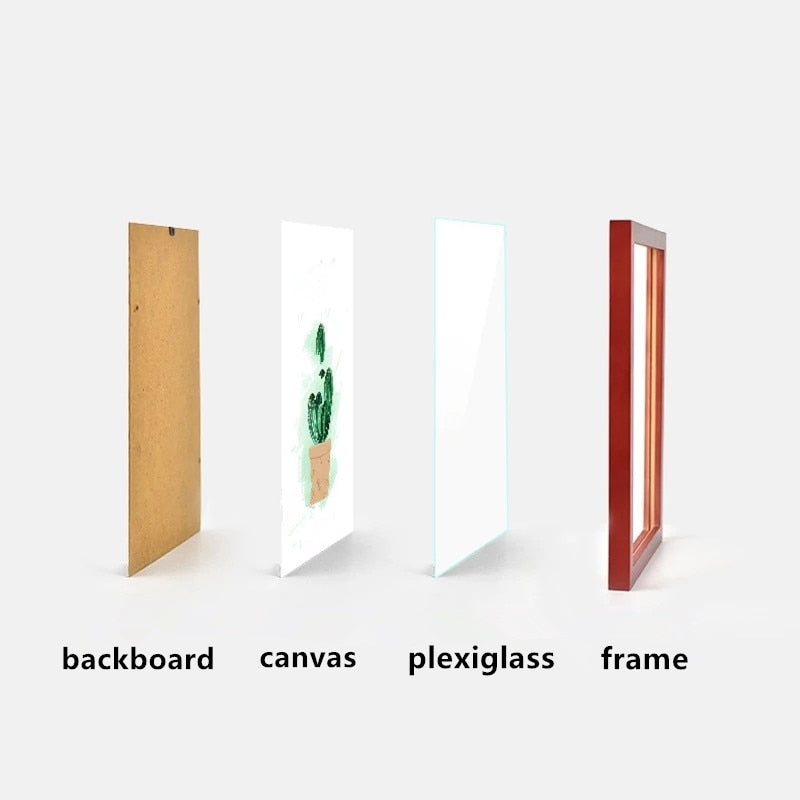 Розови дървени рамки