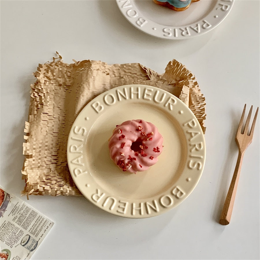 Parijs reliëf alfabet platen