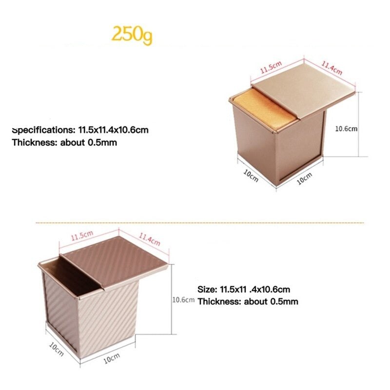 Stampo quadrato per pane con coperchio