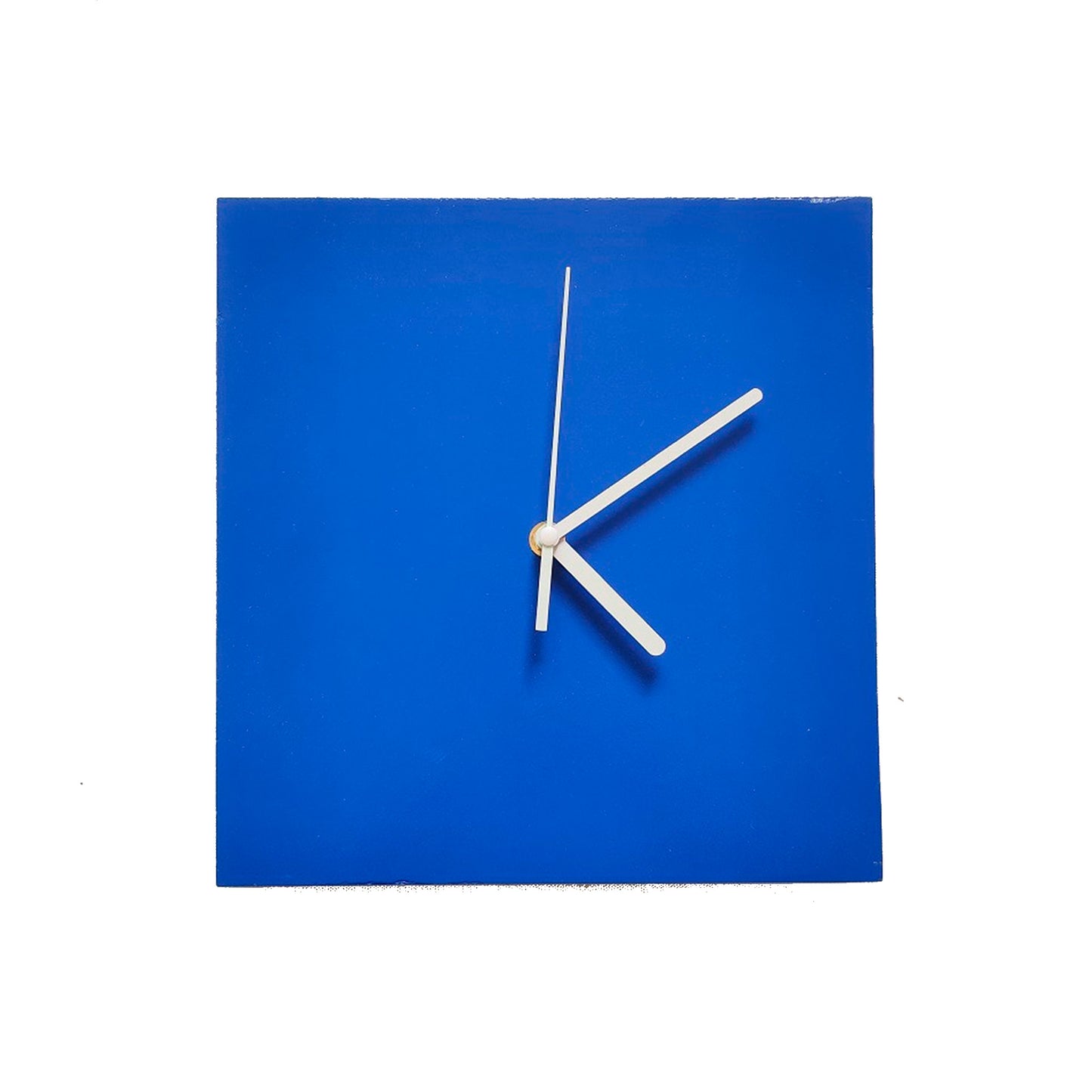 Blue Square Wall Clock