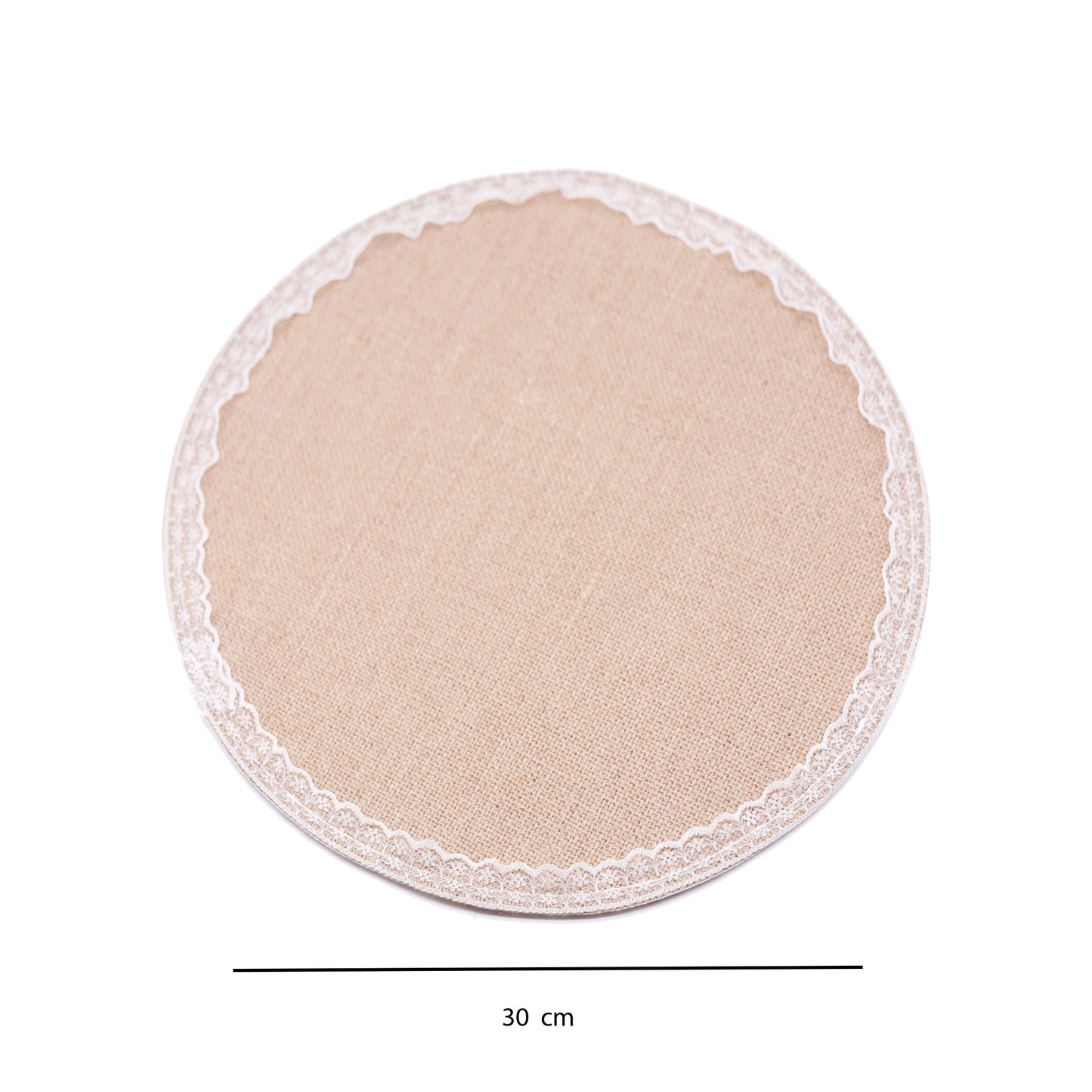 Tovaglietta in pizzo di iuta