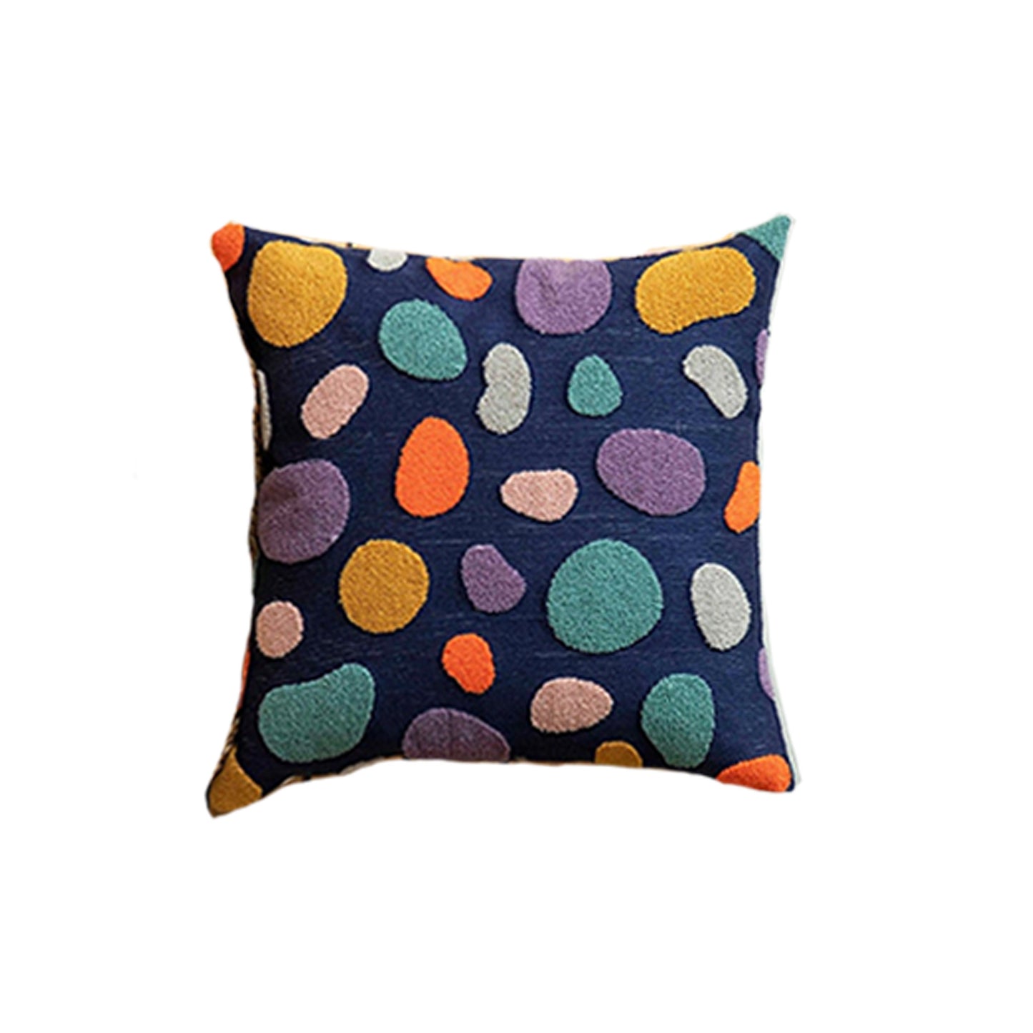 Copricuscini a pois blu