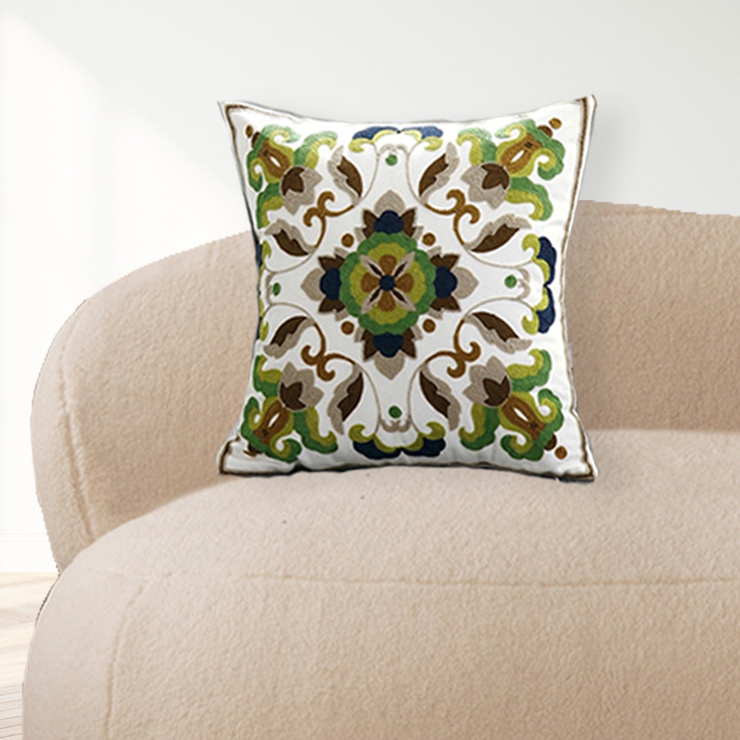Floral Mosaic Colors Cushion Covers