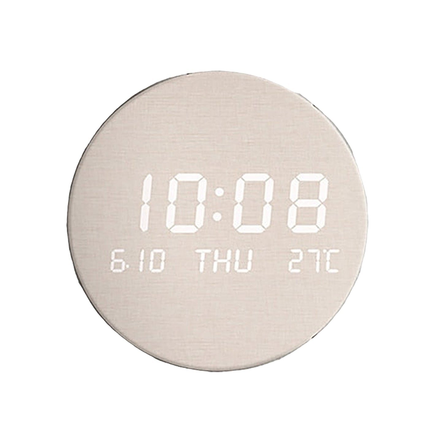 Ivory Wood Wall Clock