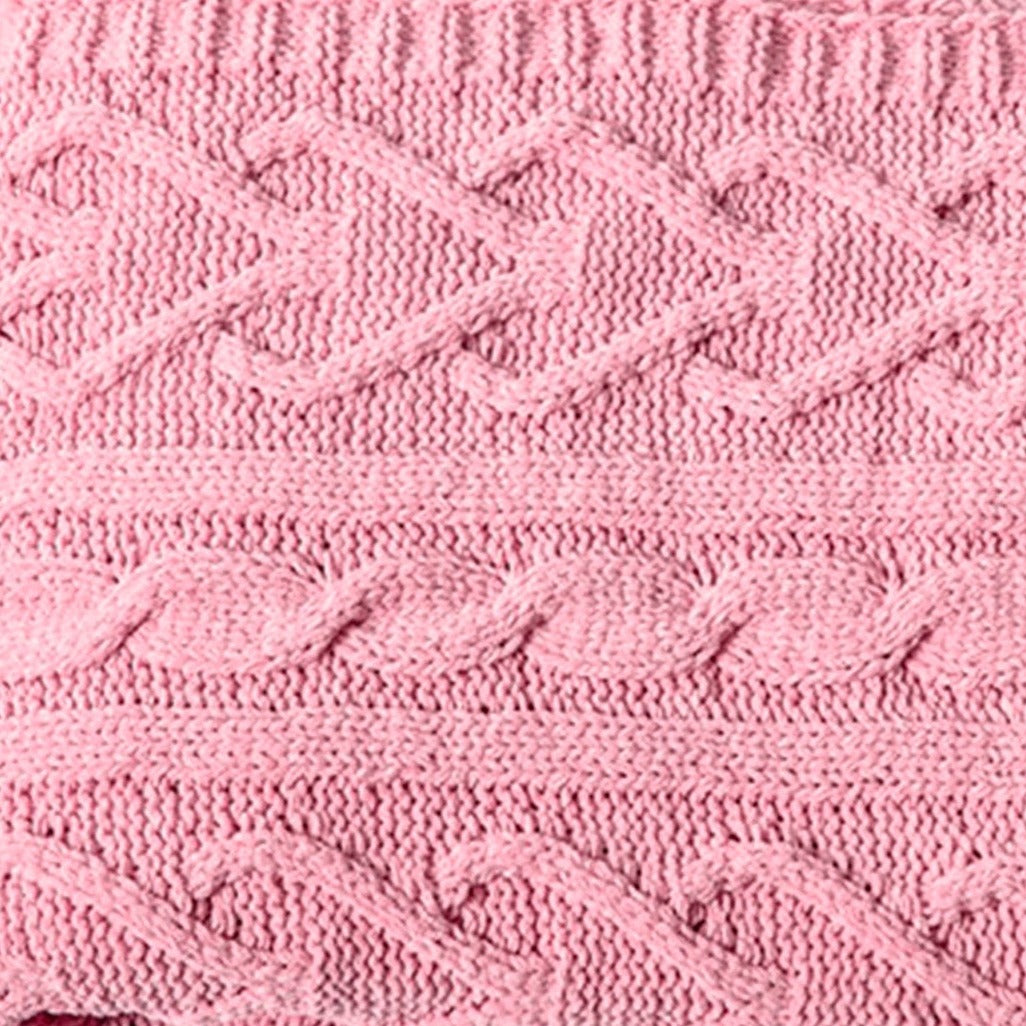 Coperta a maglia rosa