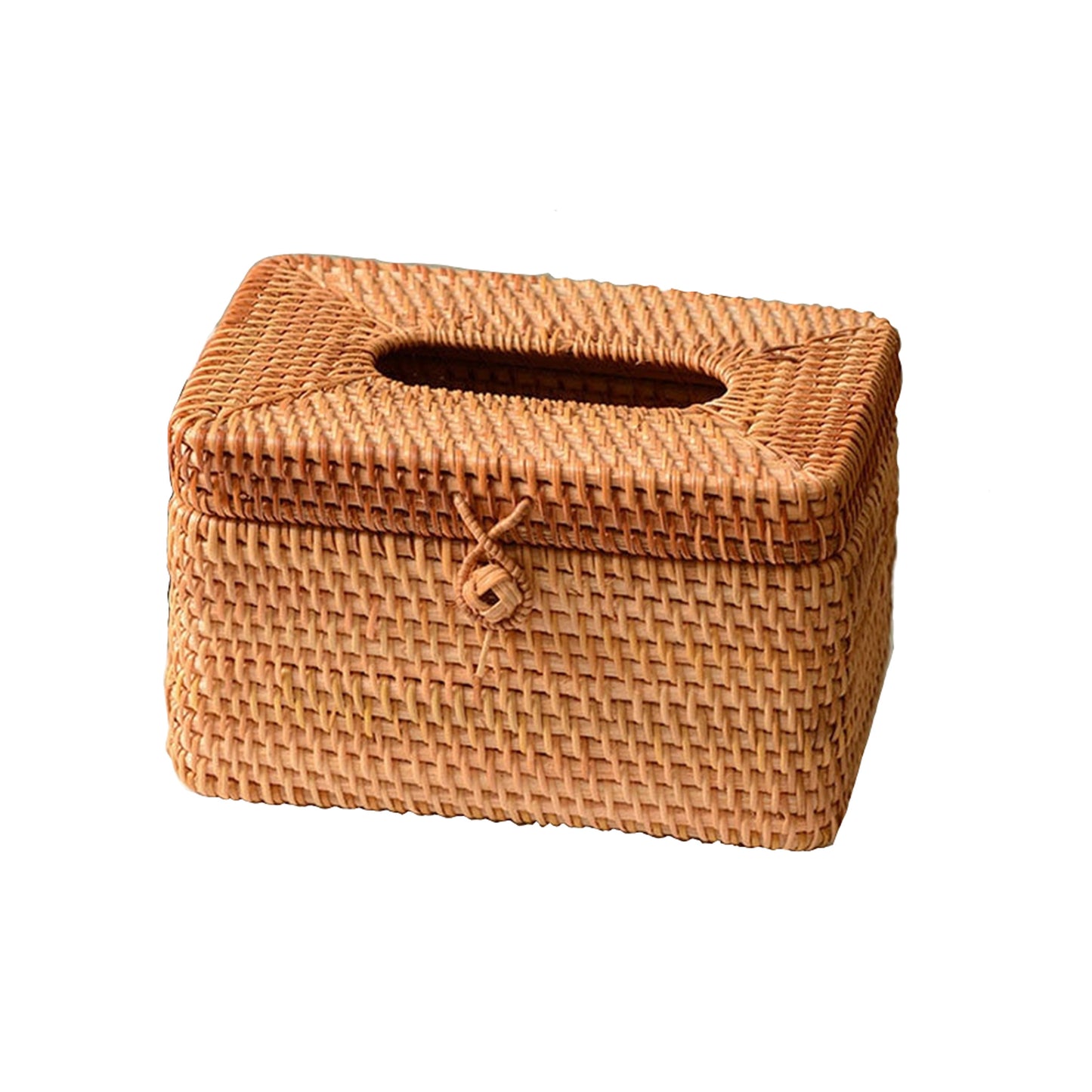 Téglalap alakú rattan papírzsebkendőtartó