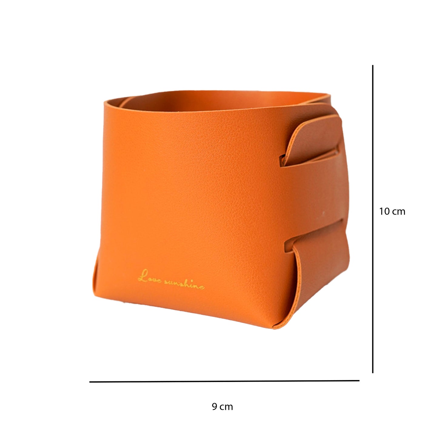 Cestino portaoggetti in pelle di zucca