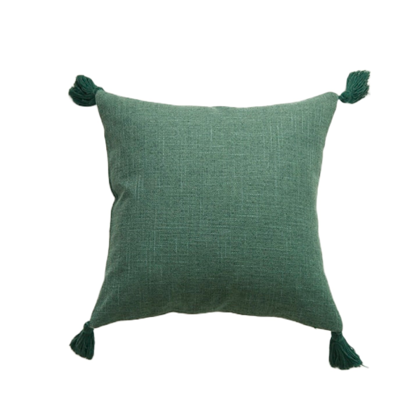 Yeşil Keten Yastık Kılıfı
