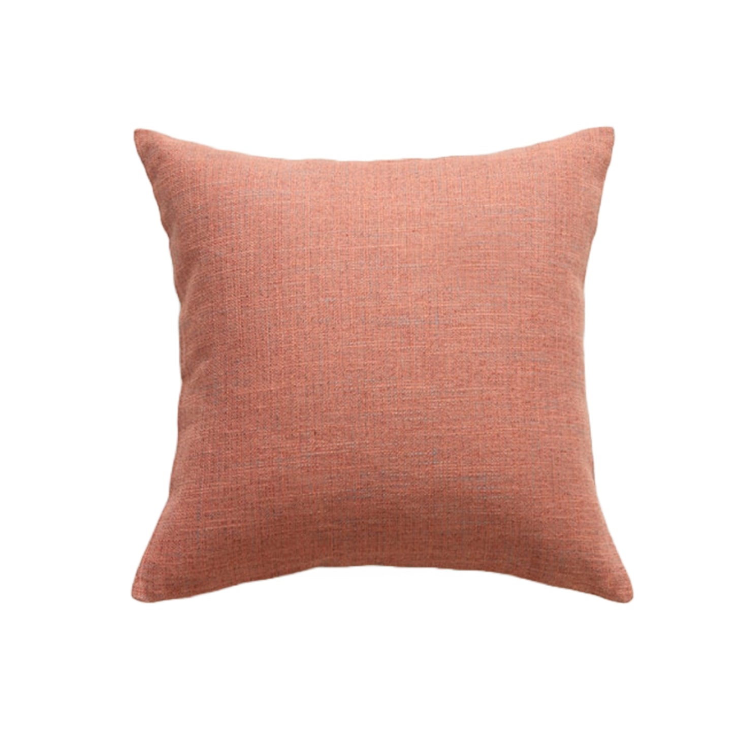 Fodera per cuscino in lino rosa