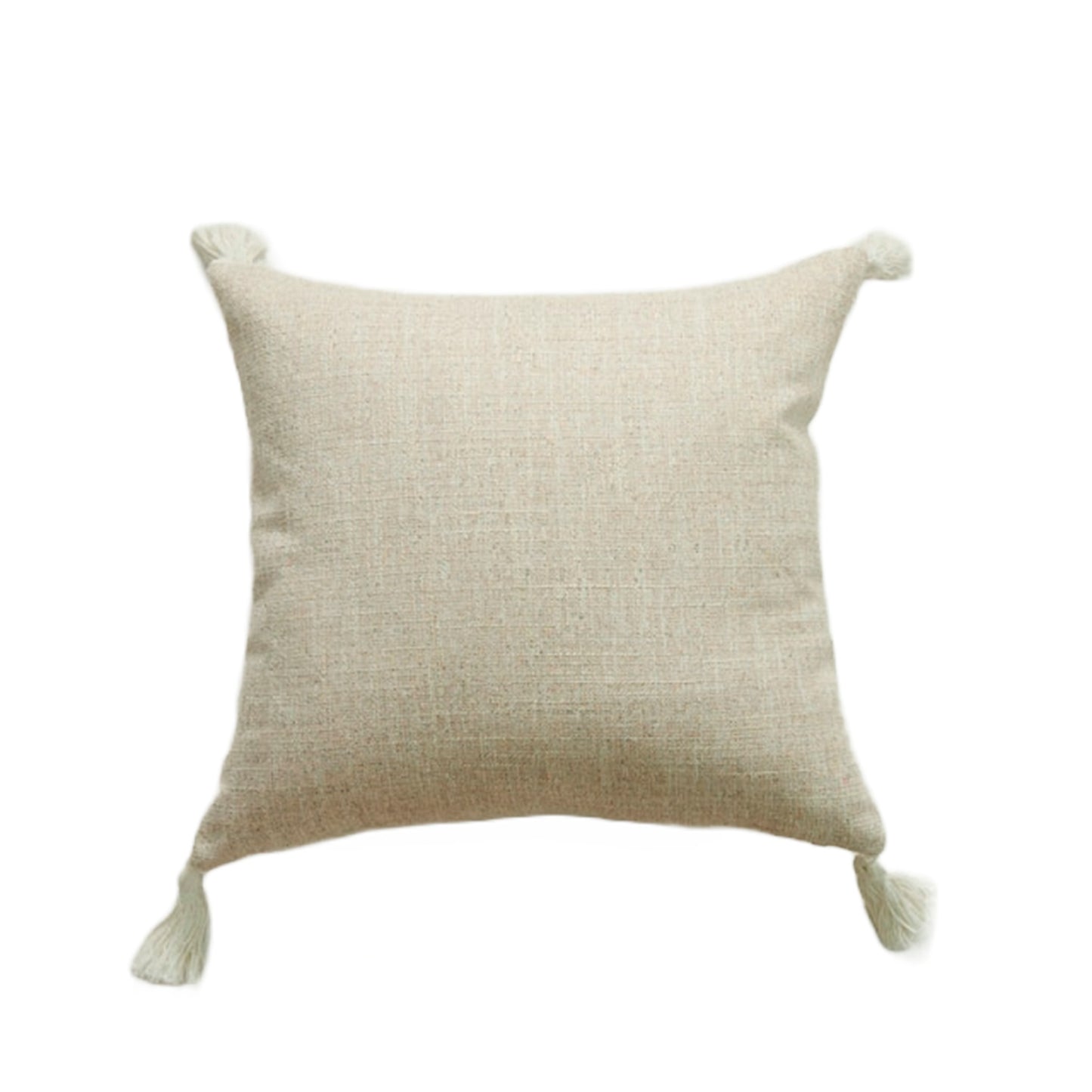 Fodera per cuscino in lino bianco