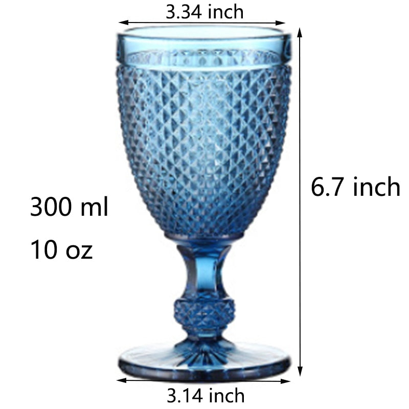 Copa De Cristal Azul
