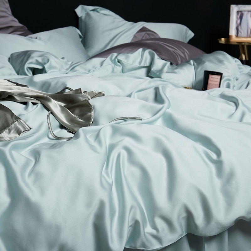 Set di biancheria da letto verde tranquillo