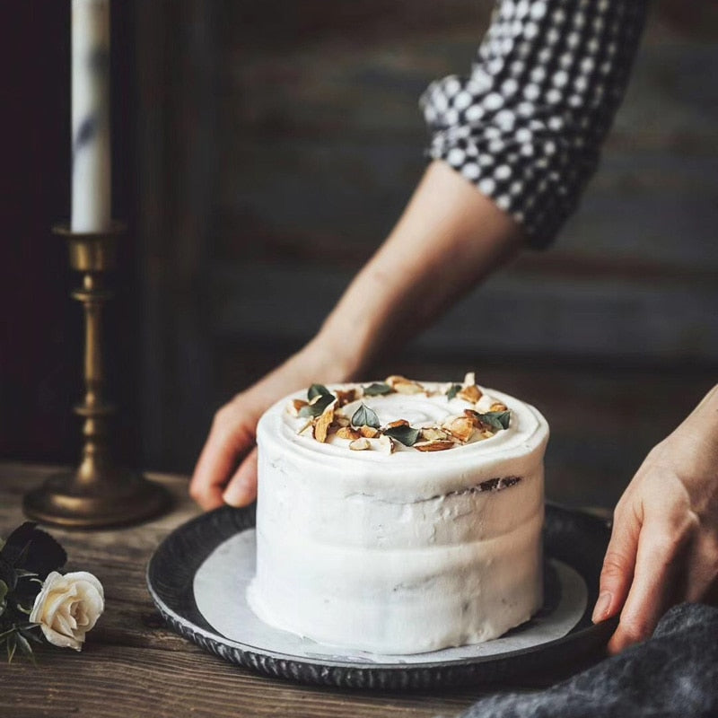 Vassoio rotondo in ferro