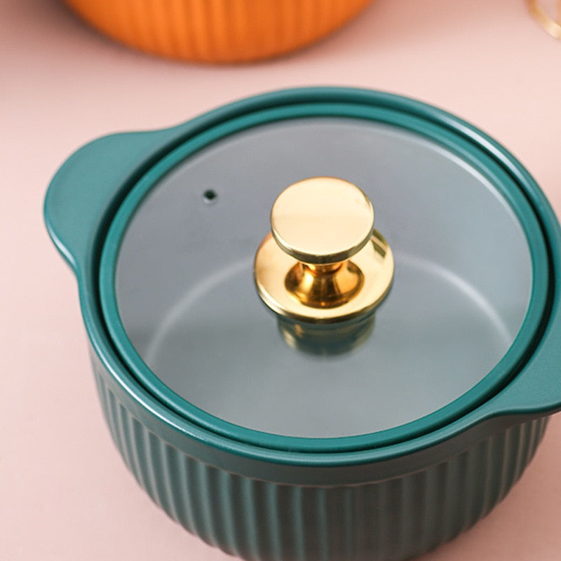 Pentola in ceramica verde