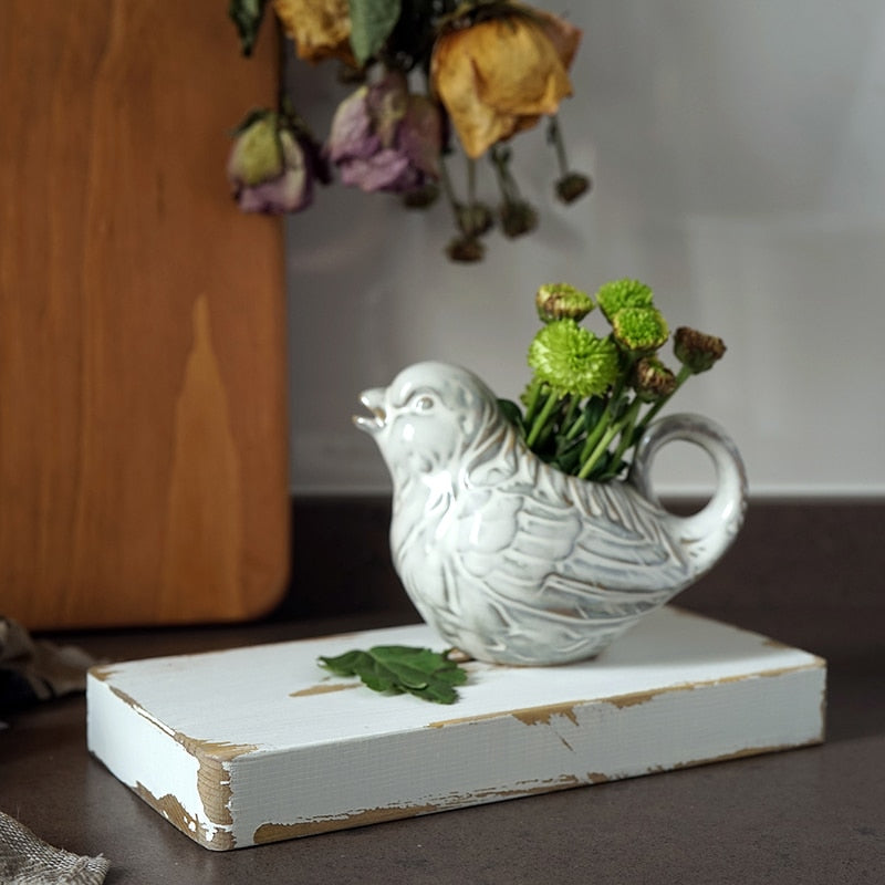 Vassoi in legno rettangolari bianchi