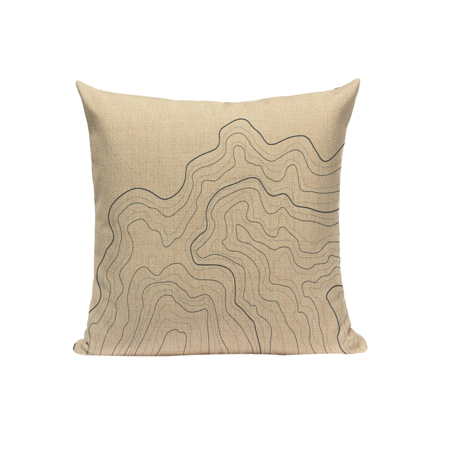Housses de coussin simples couleur sable