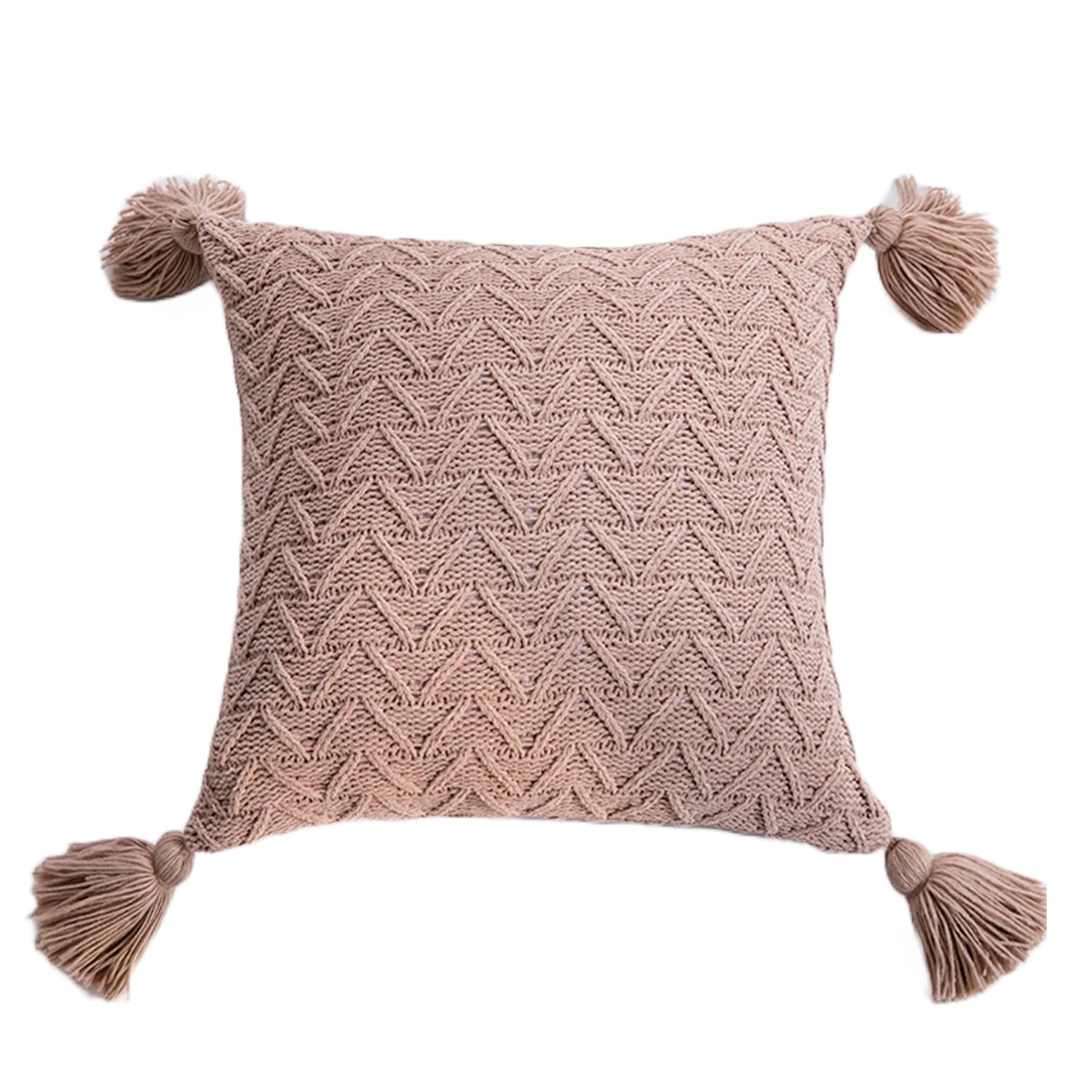 Fodera per cuscino in twill di caffè