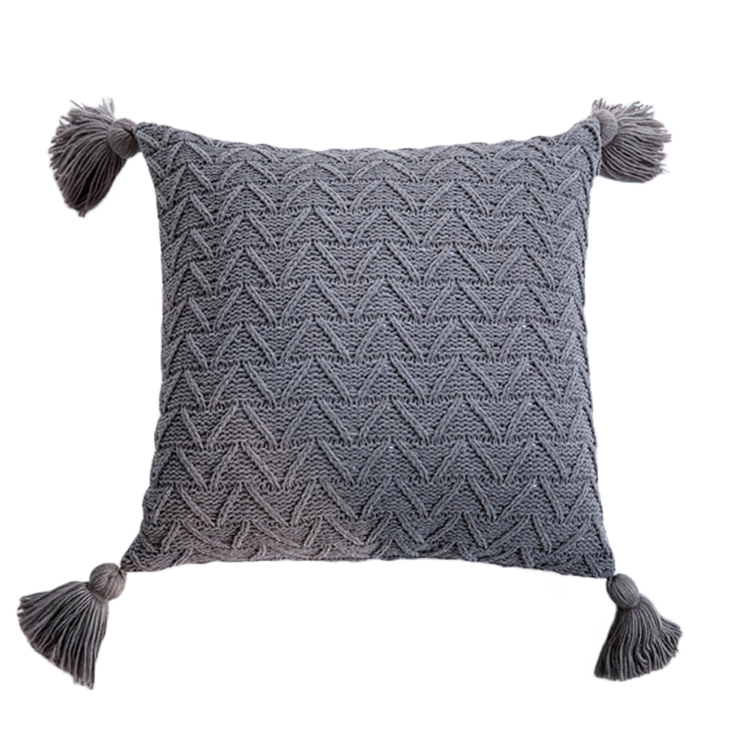 Gri Twill Yastık Kılıfı