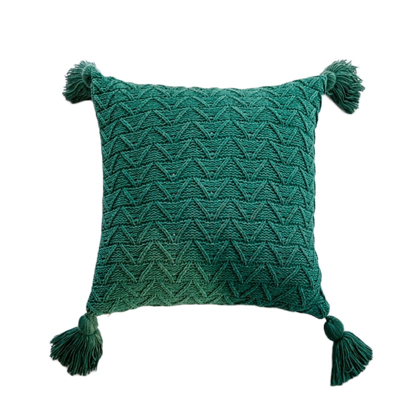 Fodera per cuscino in twill verde