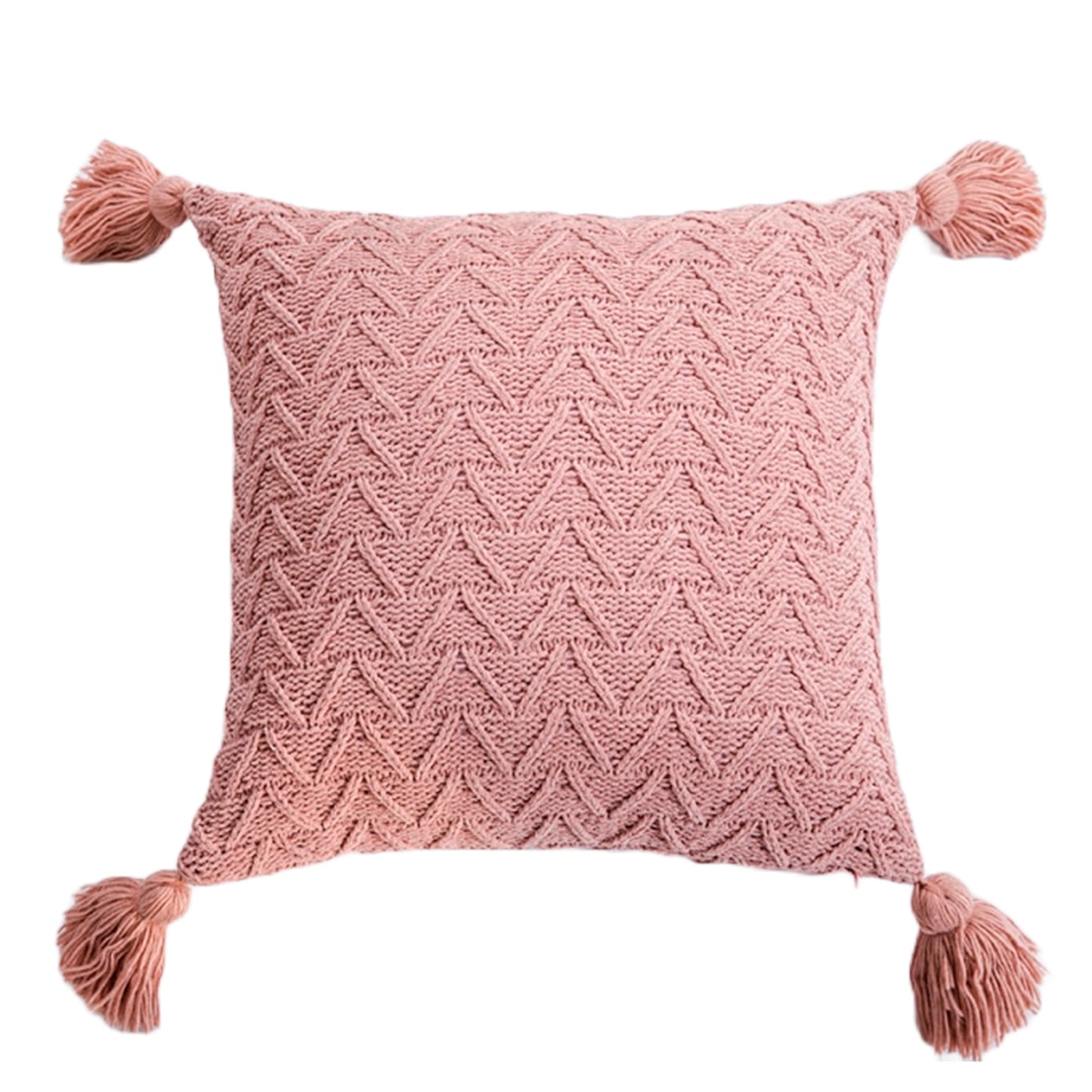 Copricuscino in twill rosa