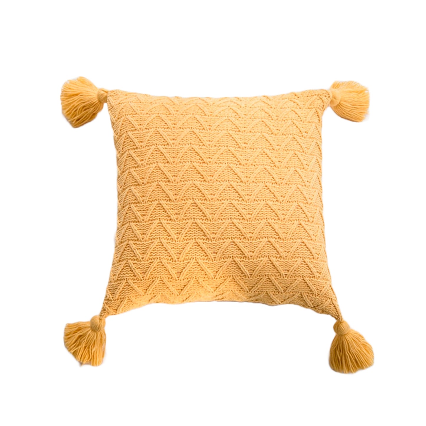 Fodera per cuscino in twill giallo