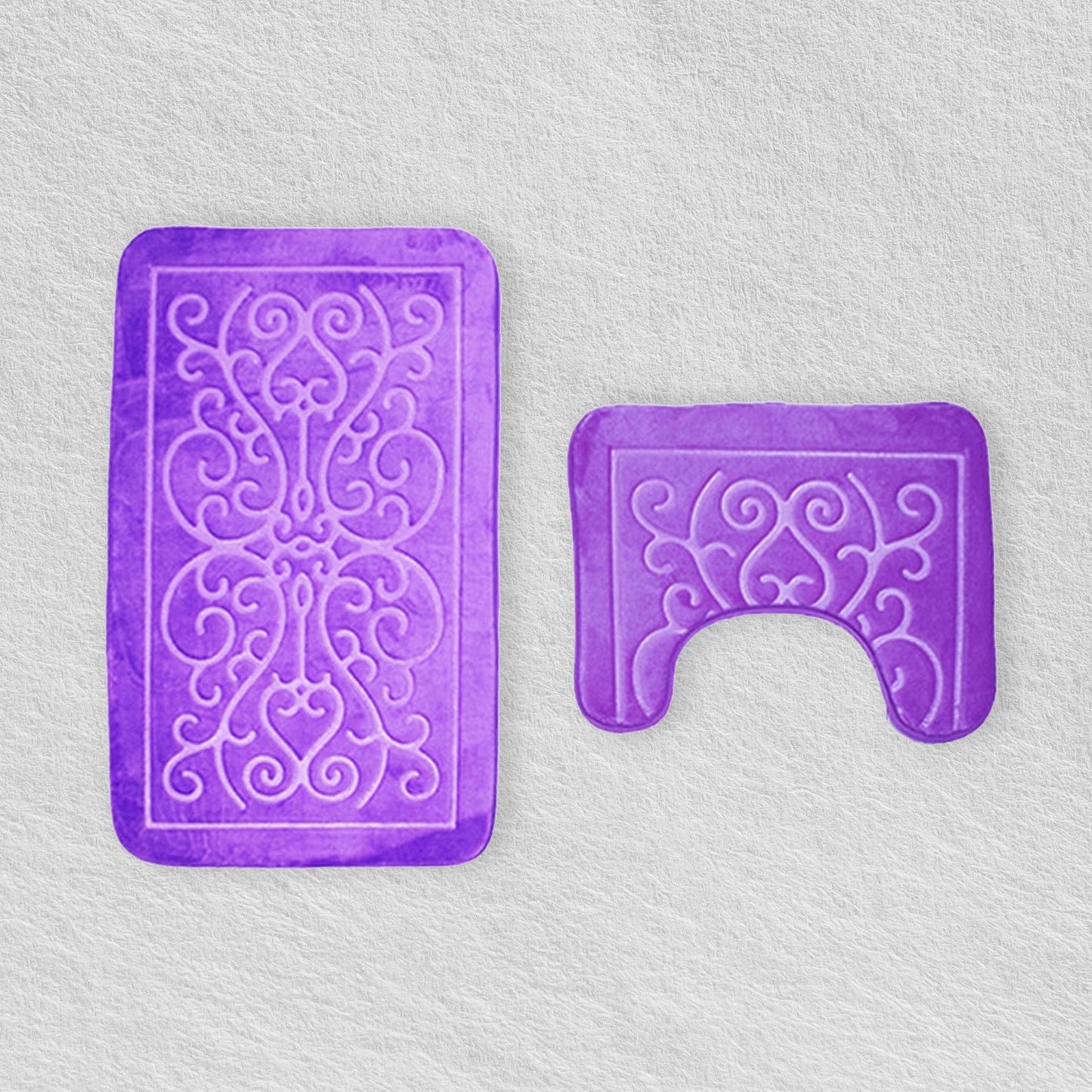 Set De Alfombrillas De Baño Violetas