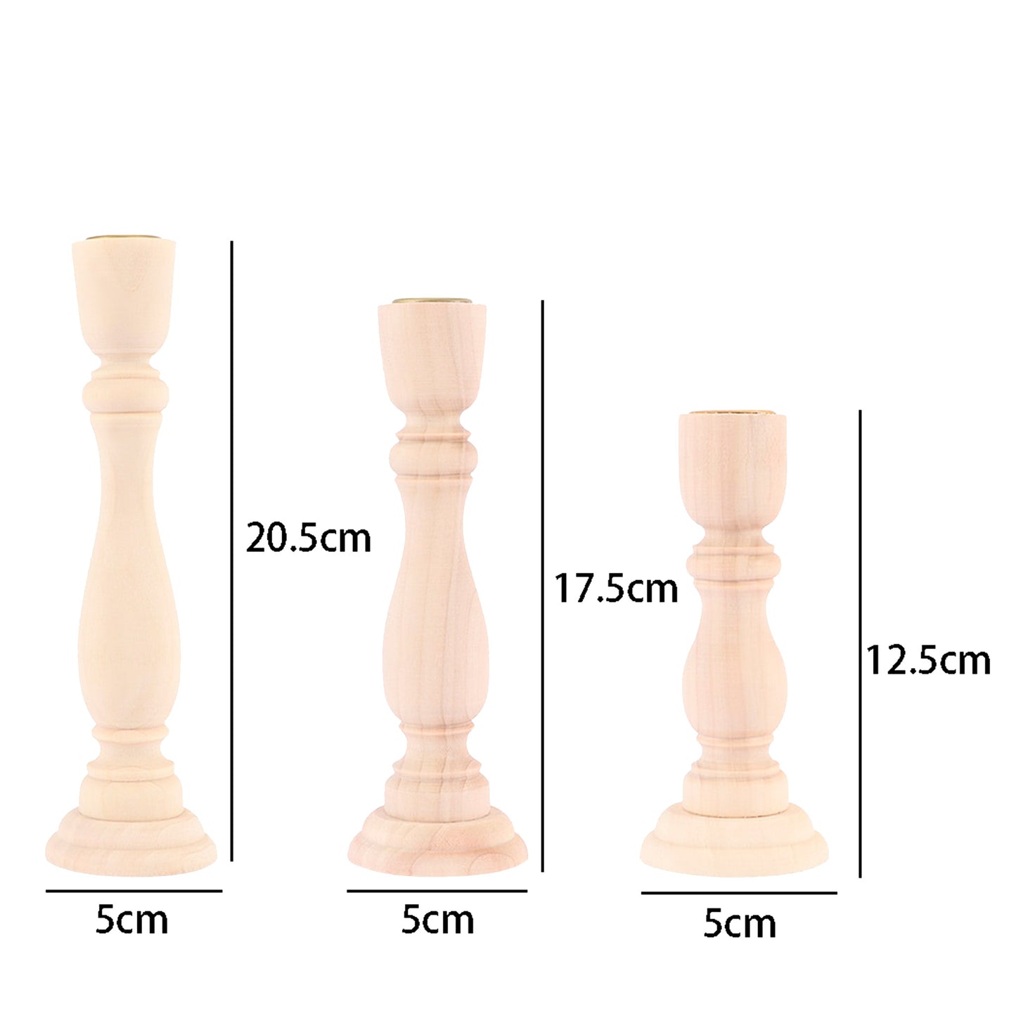 Portacandele in legno