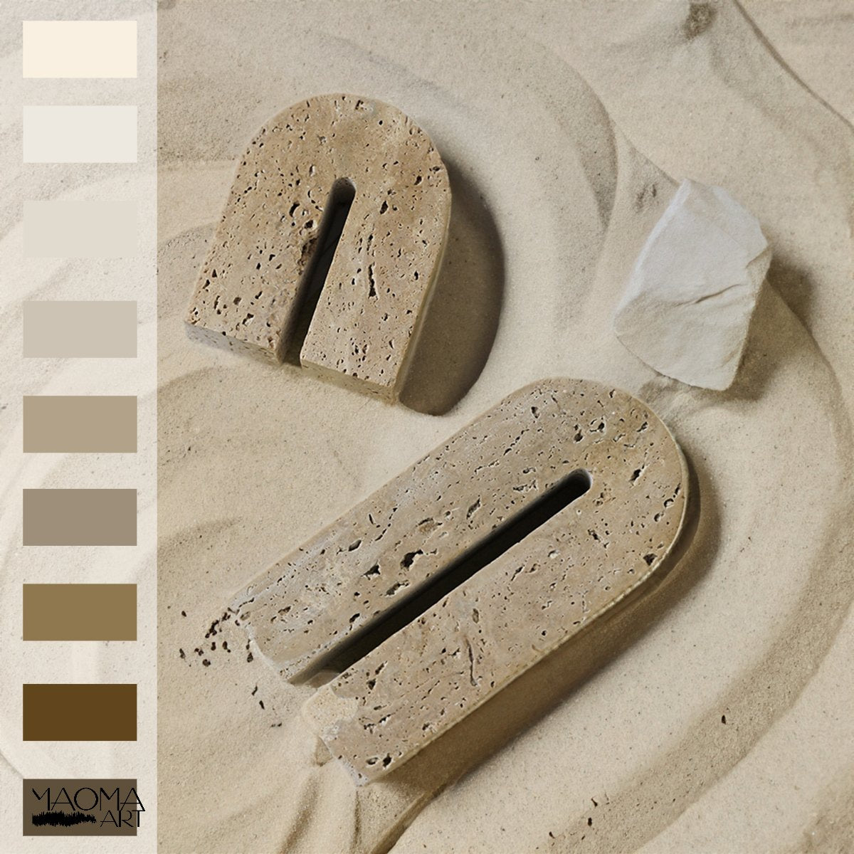 sand collection by MAOMA ART. Home decor inspired by sand, neural tones and stone materials