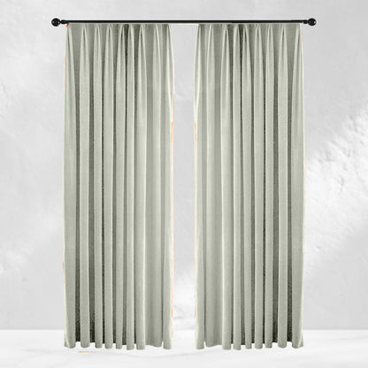 Beige Velvet Curtains