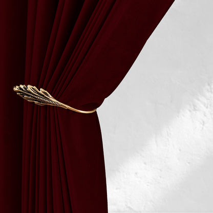 Wine Red Velvet Curtains