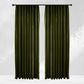 Olive Green Velvet Curtains