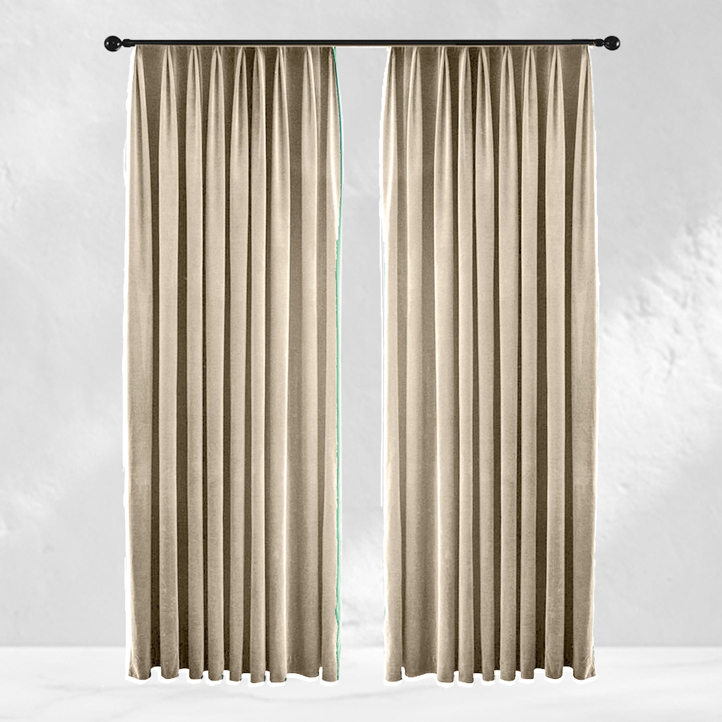 Ivory Velvet Curtains