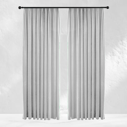 Silver Velvet Curtains